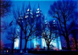 Salt Lake City Temple at night
